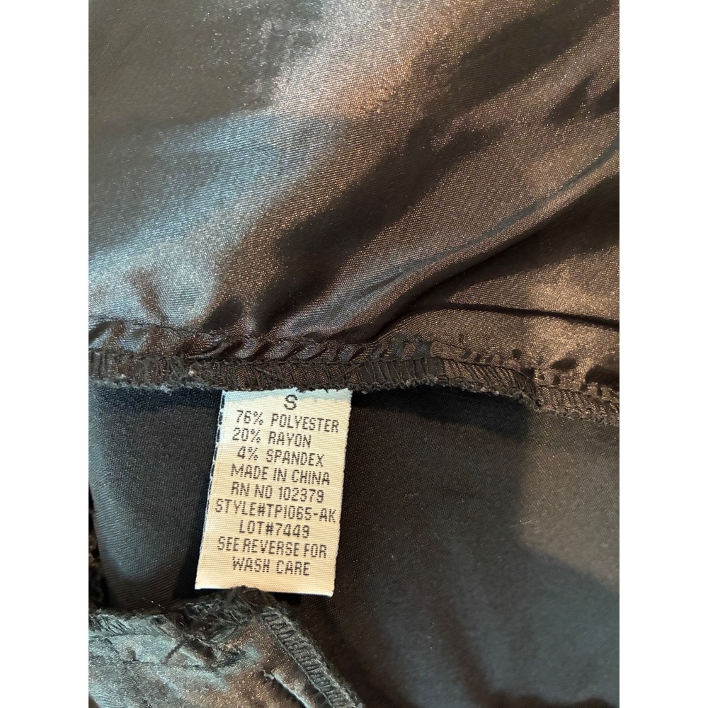 Black Sequin Blazer Women Size Small Stretch Tuxedo Jacket - Picture 10 of 10